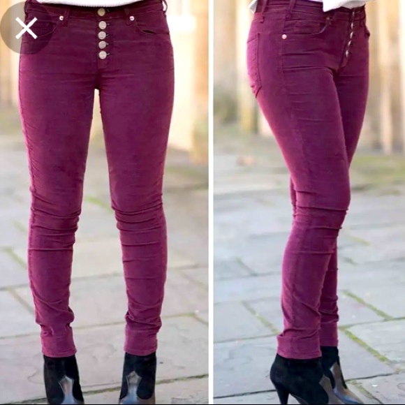 McGuire Denim Denim - MCGUIRE button fly velvet jeans size 28